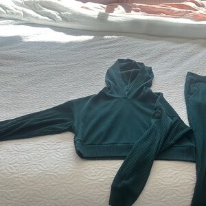 Alo Forest Green Muse Hoodie